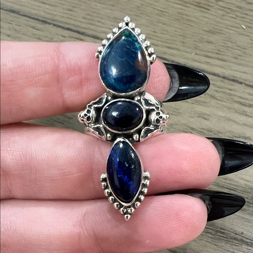 Sterling Silver Azurite Ring